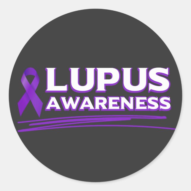Lupus Awareness Classic Round Sticker (Front)