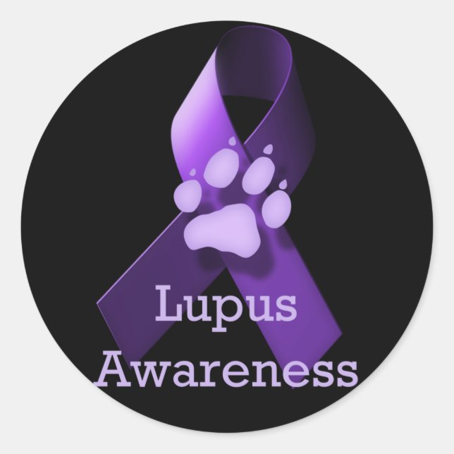 Lupus Awareness Classic Round Sticker (Front)