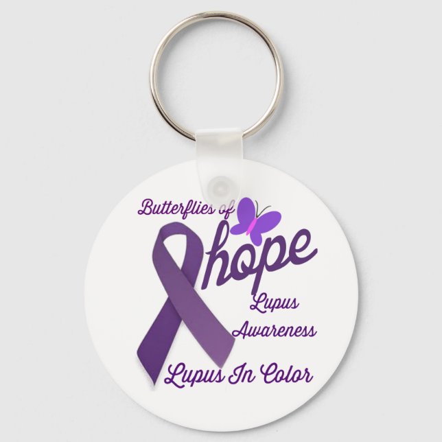Lupus Awareness Keychain (Front)