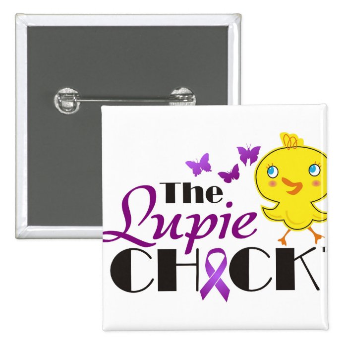 Lupus Awareness Lupie Chick Buttons