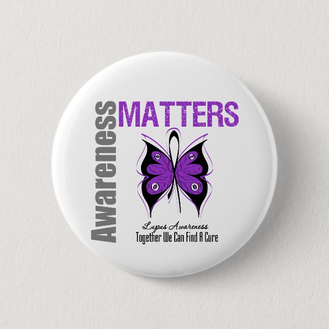 Lupus Awareness Matters Button (Front)