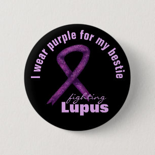 Lupus Awareness Month / Purple Ribbon I wear for Button