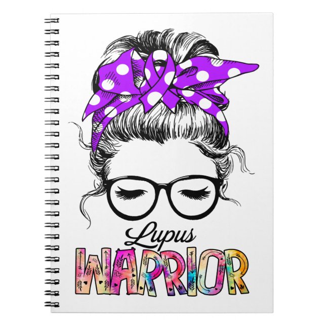 Lupus Awareness Month Ribbon Gifts Notebook (Front)