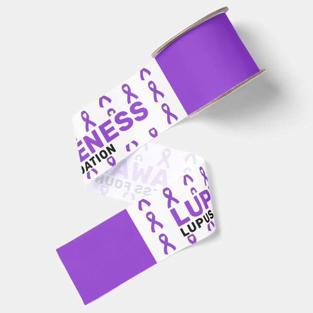 Lupus Awareness Pattern Ribbon (Front+Back)