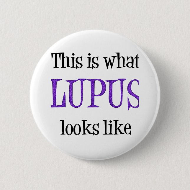 Lupus Awareness Pinback Button (Front)