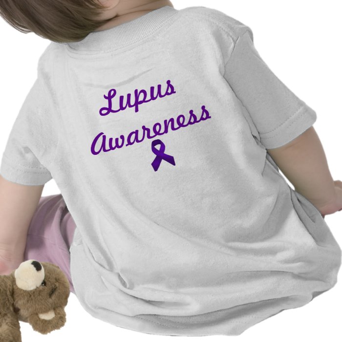 Lupus Awareness Purple Ribbon Tee Shirts