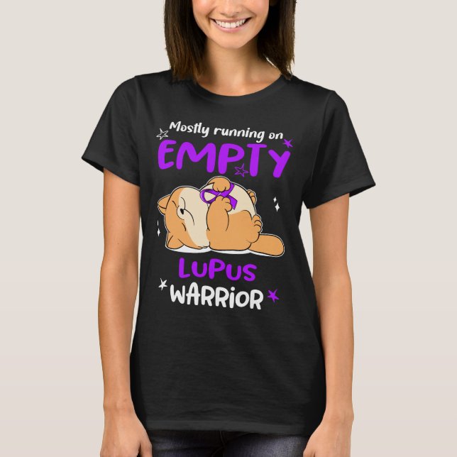 Lupus Awareness Ribbon Support Gifts T-Shirt (Front)