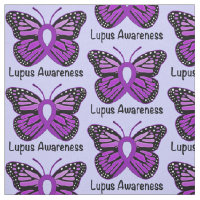 Lupus Awareness Ribbon with Butterfly