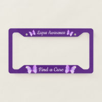 Lupus Awareness Support Deep Purple Butterfly