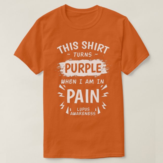 Lupus Awareness Systemic Lupus Erythematosus Purpl T-Shirt (Design Front)