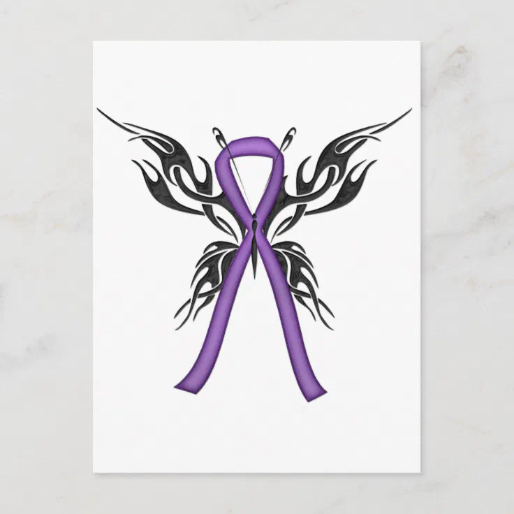 purple tribal butterfly