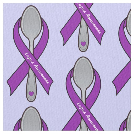 Lupus Awareness with Spoons for Energy Fabric