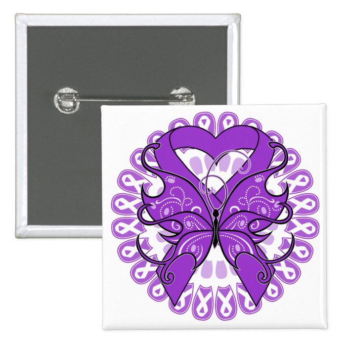 Lupus Butterfly Circle of Ribbons Pins