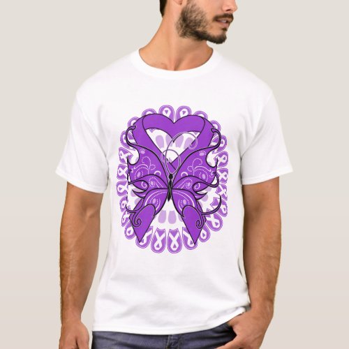 Lupus Butterfly Circle of Ribbons T_Shirt