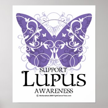 Lupus Butterfly Poster by fightcancertees at Zazzle