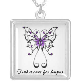 Lupus Butterfly Silver Plated Necklace