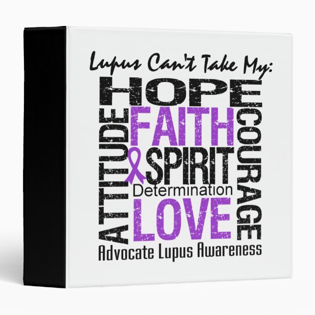 Lupus Can't Take My Hope Collage Binder (Front/Spine)