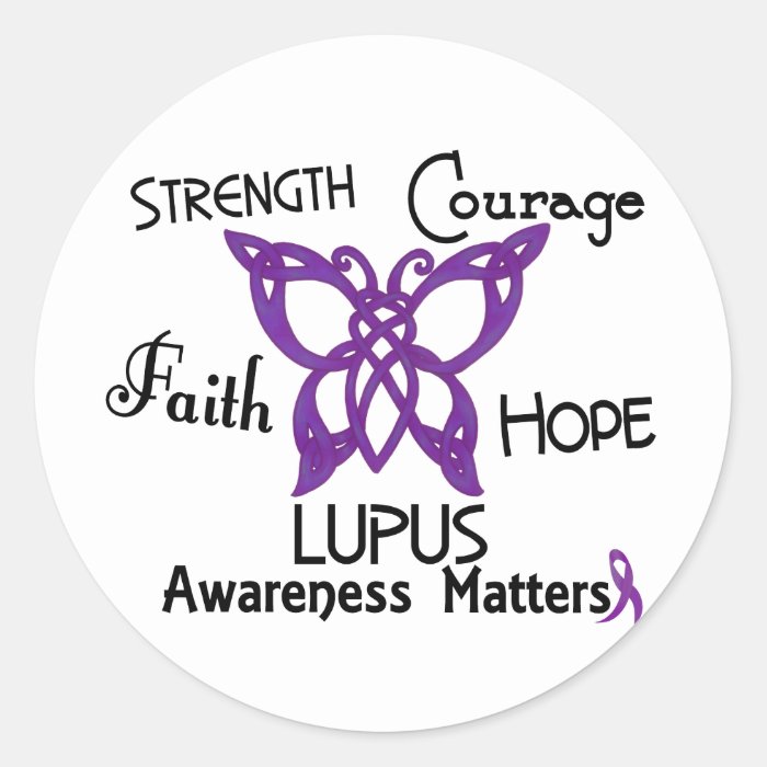 Lupus Celtic Butterfly 3 Sticker