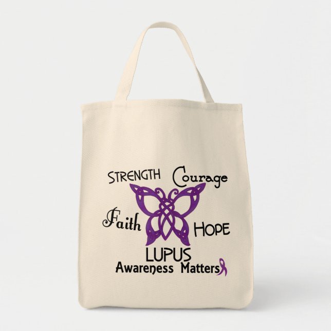 Lupus Celtic Butterfly 3 Tote Bag (Front)