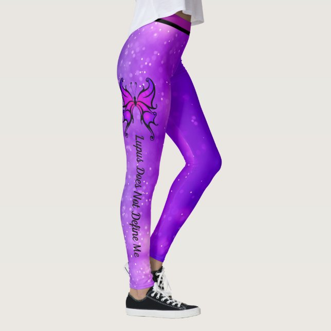 Lupus Does Not Define Me Text Women's Leggings (Right)