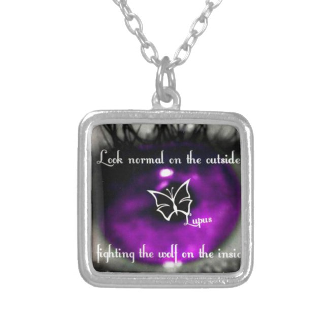 lupus eye22.jpg silver plated necklace (Front)