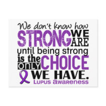 Lupus How Strong We Are Postcard