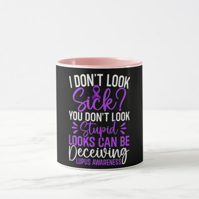 Lupus Mug, Invisible Chronic Illness Pain Gift Mug (Center)