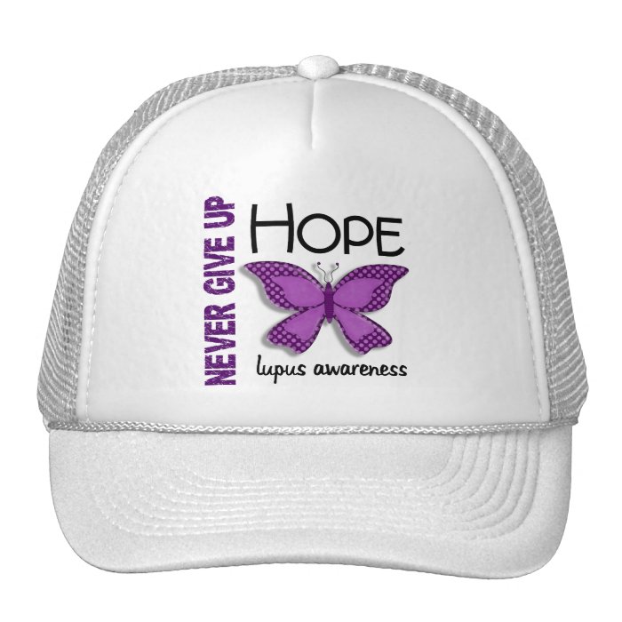 Lupus Never Give Up Hope Butterfly 4.1 Mesh Hat