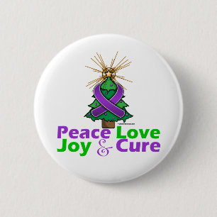 Lupus Peace Love Joy Cure Button
