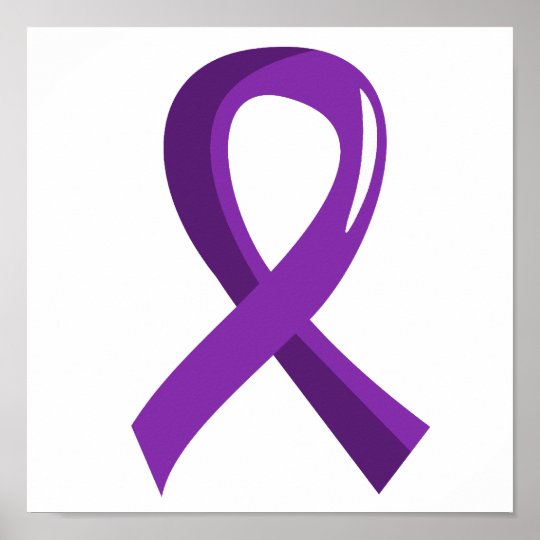 Lupus Purple Ribbon 3 Poster | Zazzle.com