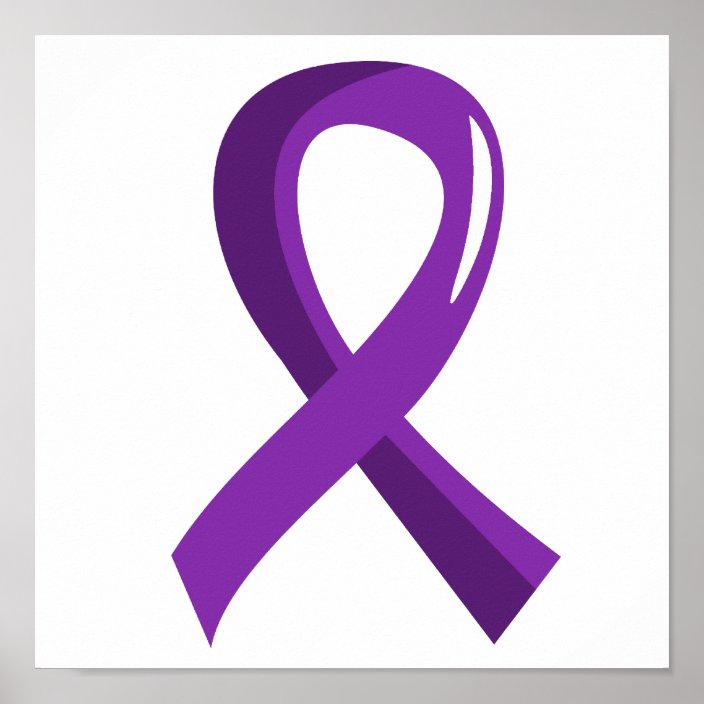 Lupus Purple Ribbon 3 Poster | Zazzle.com