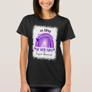 Lupus Rainbow In May We Wear Purple Lupus Awarenes T-Shirt