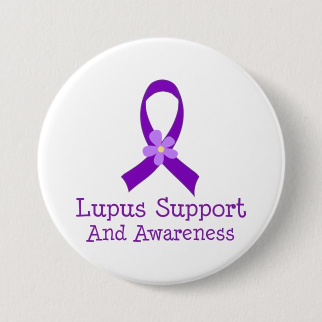 Lupus Support and Awareness Button (Front)