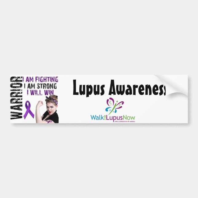 Lupus Warrior Bumper Sticker (Front)