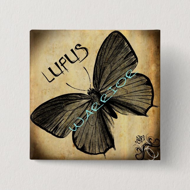 lupus warrior button (Front)
