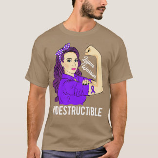 Lupus Warrior Indestructible Purple Ribbon T-Shirt