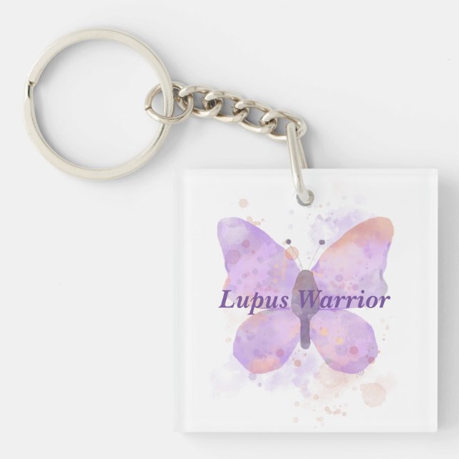 Lupus Warrior  Keychain (Front)