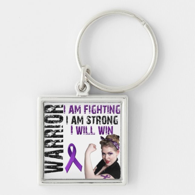 Lupus Warrior Keychain (Front)