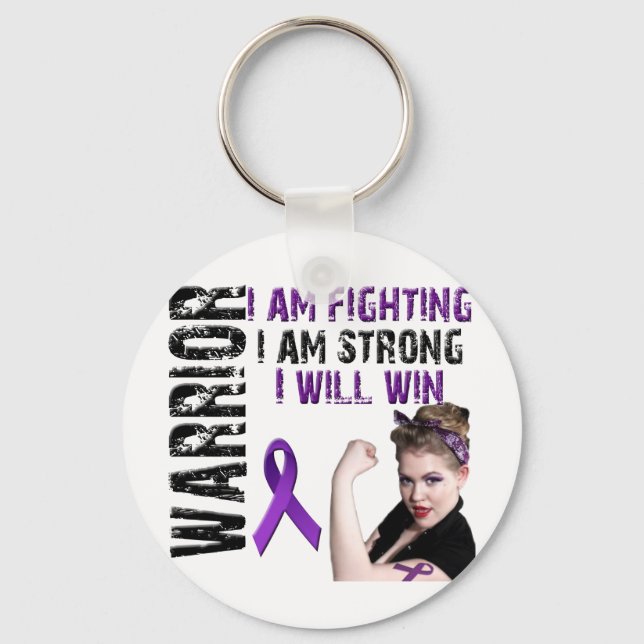 Lupus Warrior Keychain (Front)