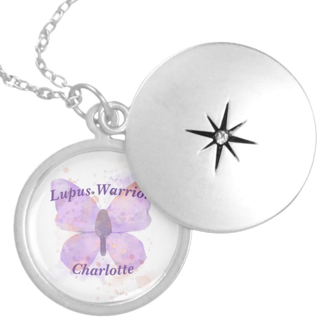 Lupus Warrior   Locket Necklace (Front)