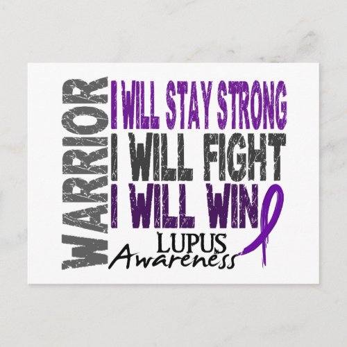 Lupus Warrior Postcard