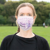 Lupus Warrior Purple Ribbon Awareness Face Mask (Outside)