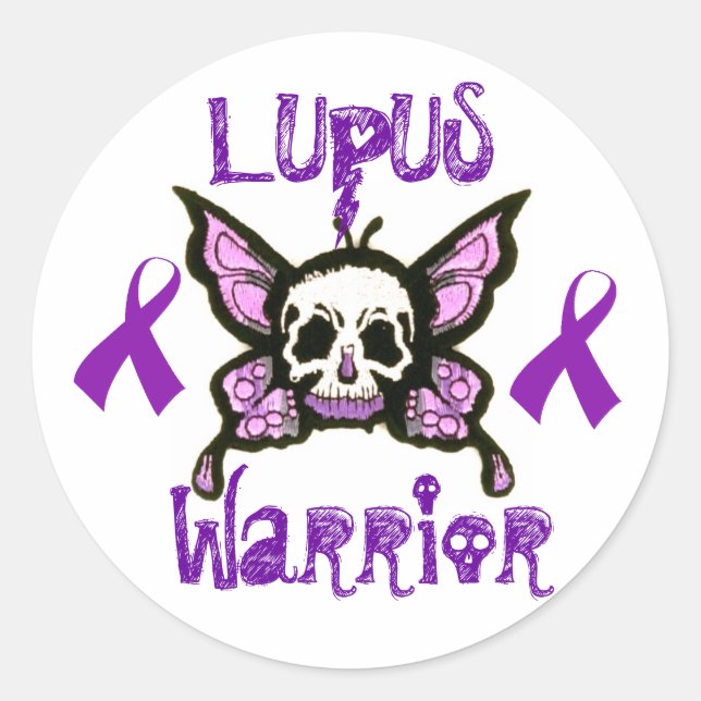 Lupus Warrior Sticker (Front)