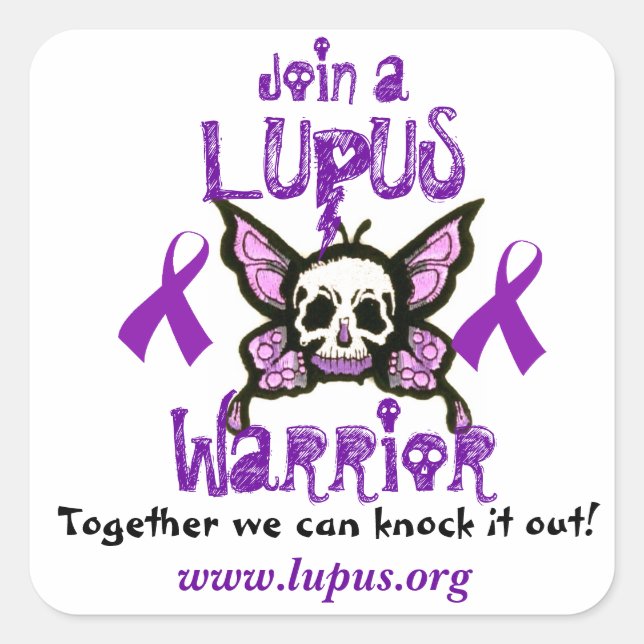 Lupus Warrior Sticker (Front)