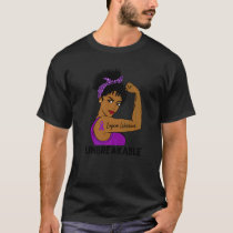 Lupus Warrior Strong Black Women Unbreakable Aware T-Shirt