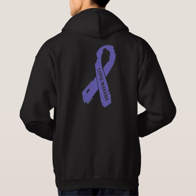 Lupus Warrior torn ribbon Hoodie (Back)
