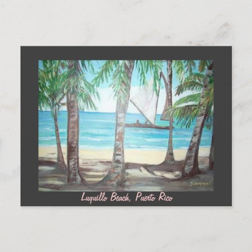 Luquillo Beach postcard