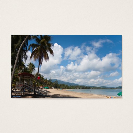 Customizable Luquillo Beach Puerto Rico Business Cards