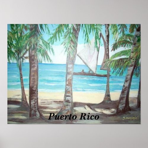 Luquillo Beach Puerto Rico Poster