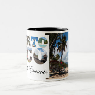 Luquillo Beach Puerto Rico Two-Tone Coffee Mug